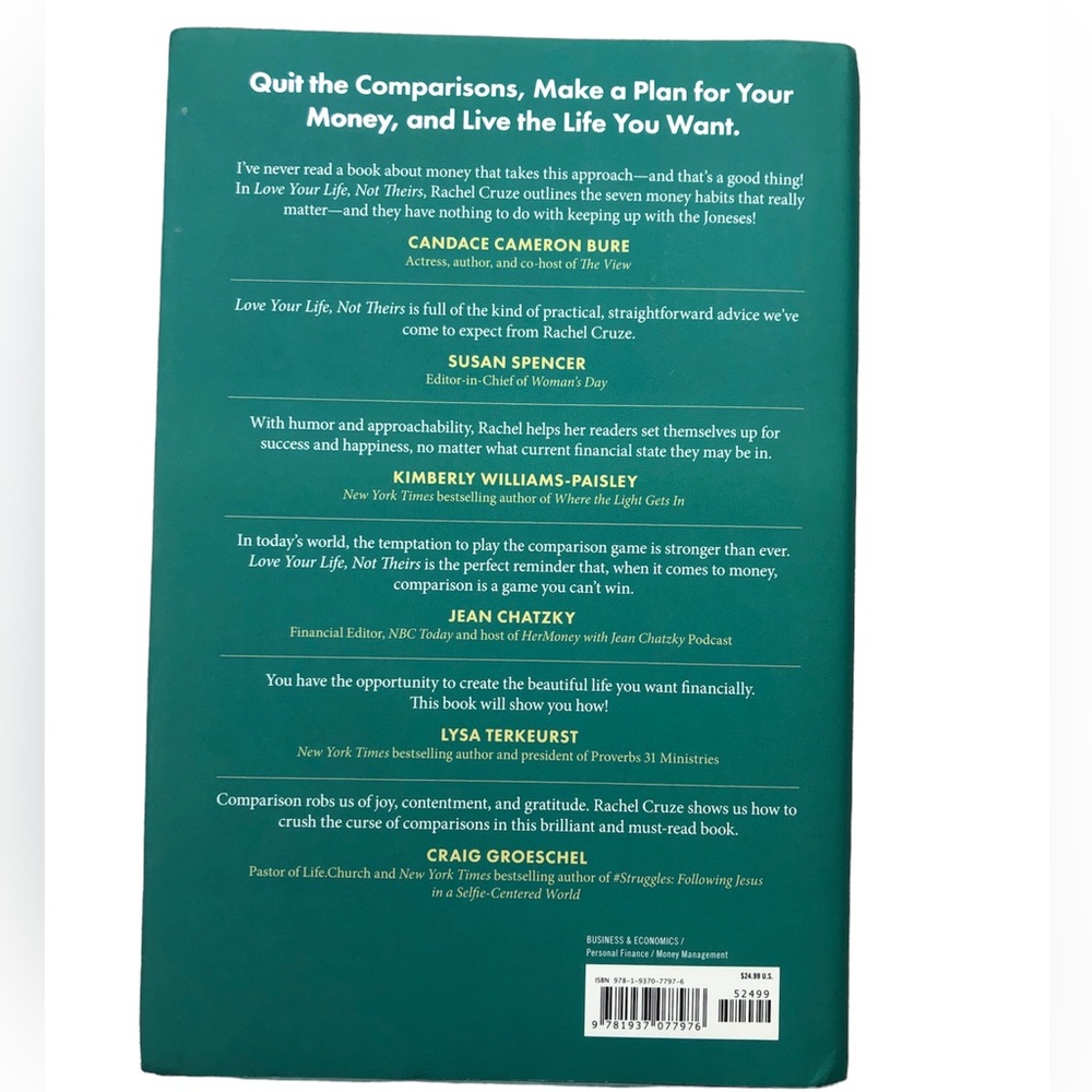 🛍️BUNDLE/BUY NOW🛍️Rachel Cruze Foreword  Dave Ramsey LOVE YOUR LIFE NOT THEIRS - Picture 2 of 4